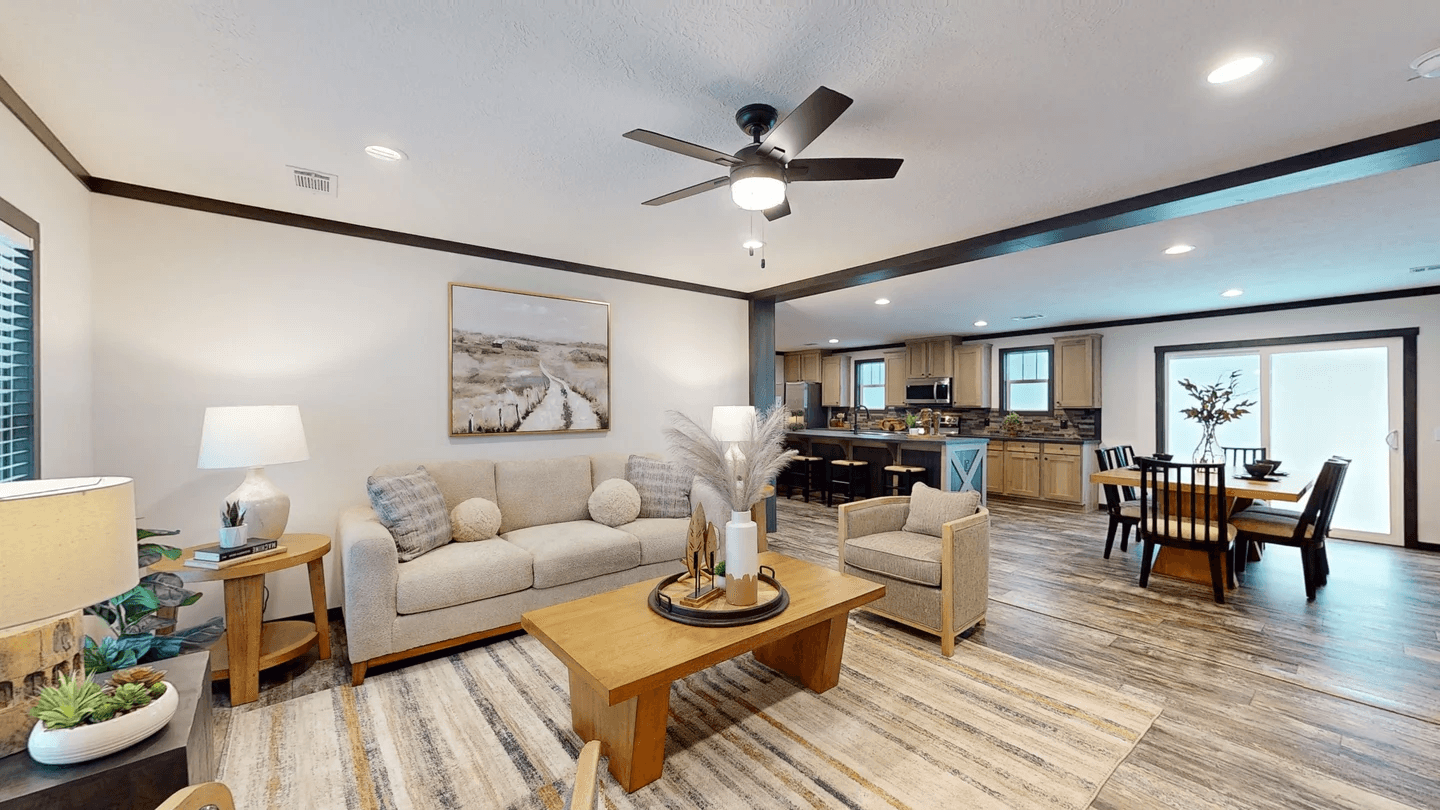 Boujee lux hero and interior home features