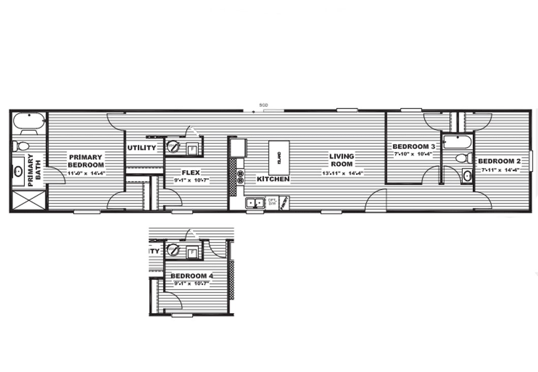 Aspen floor plan home features