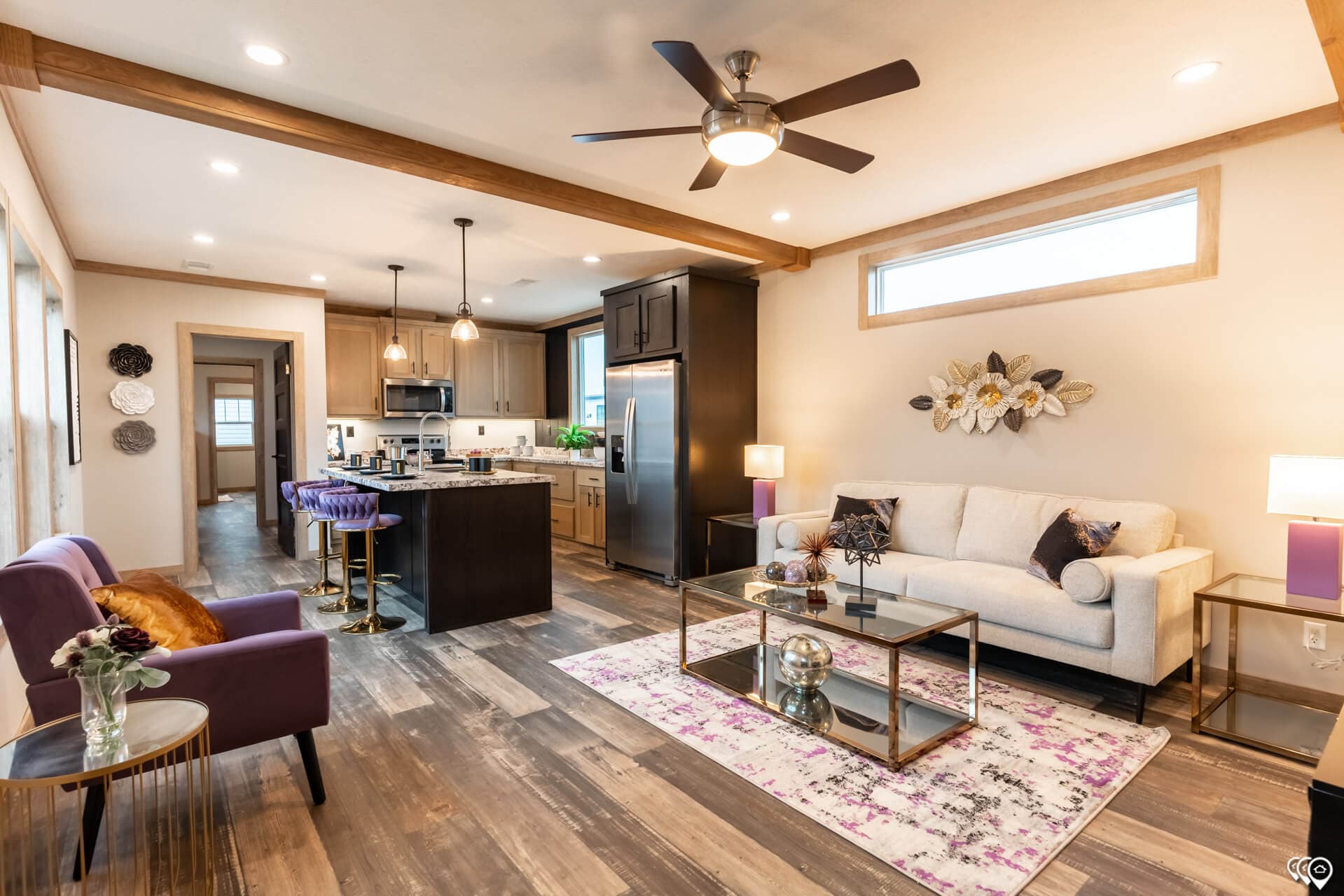 Canyon creek hero and interior home features