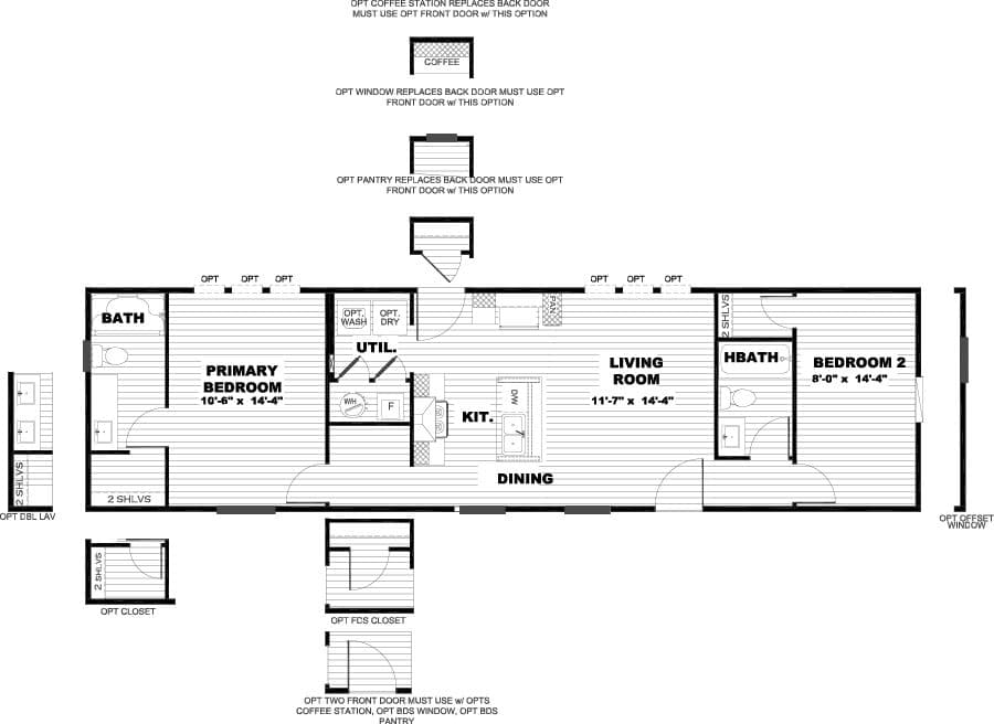 Spirit floor plan home features