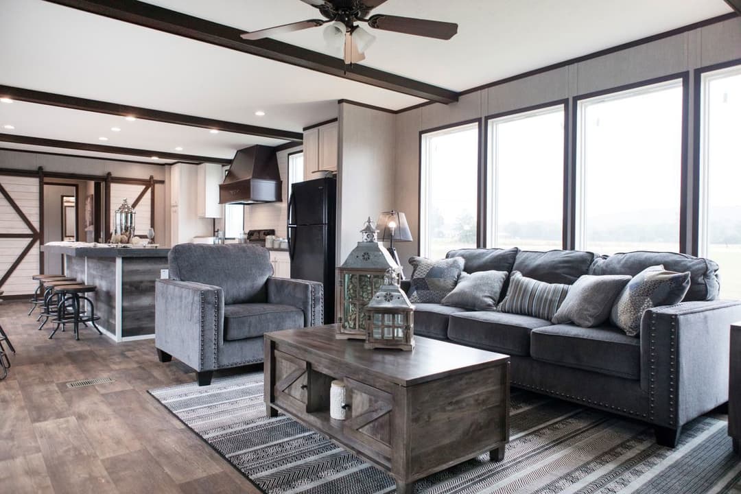 The seaside 1200 interior home features