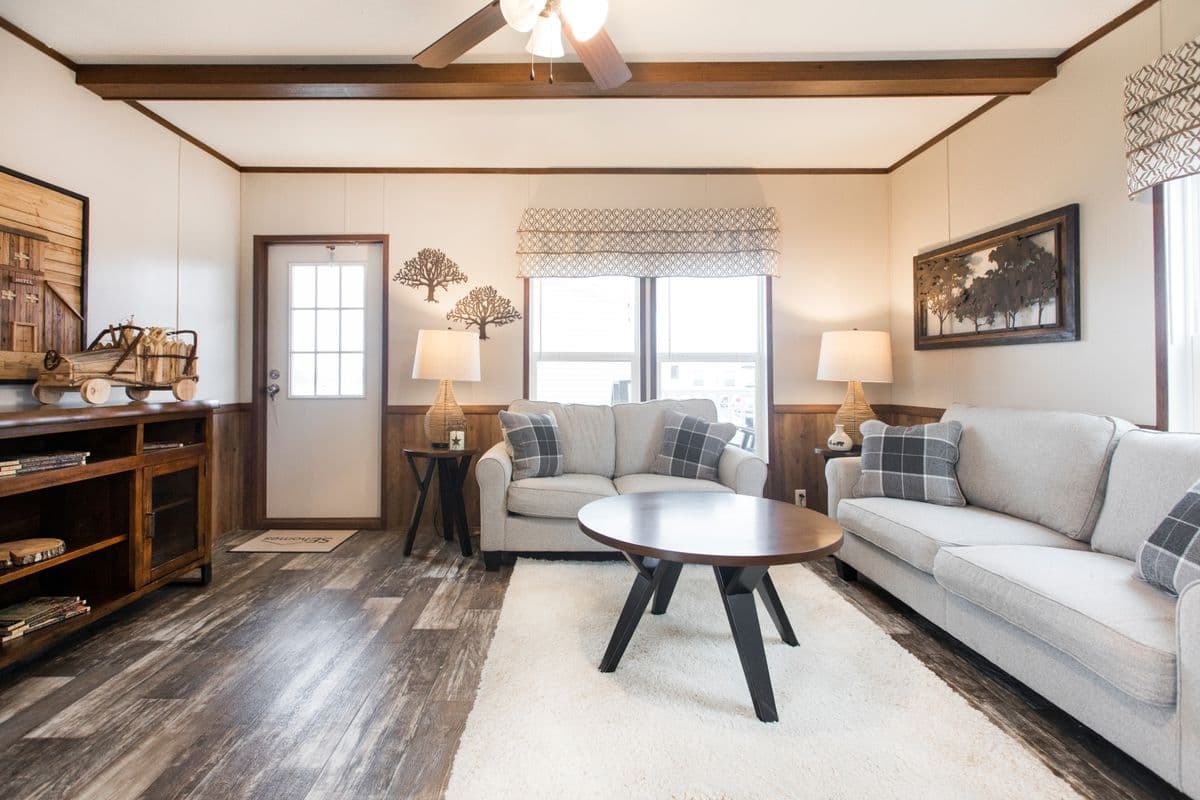 The lodge interior home features