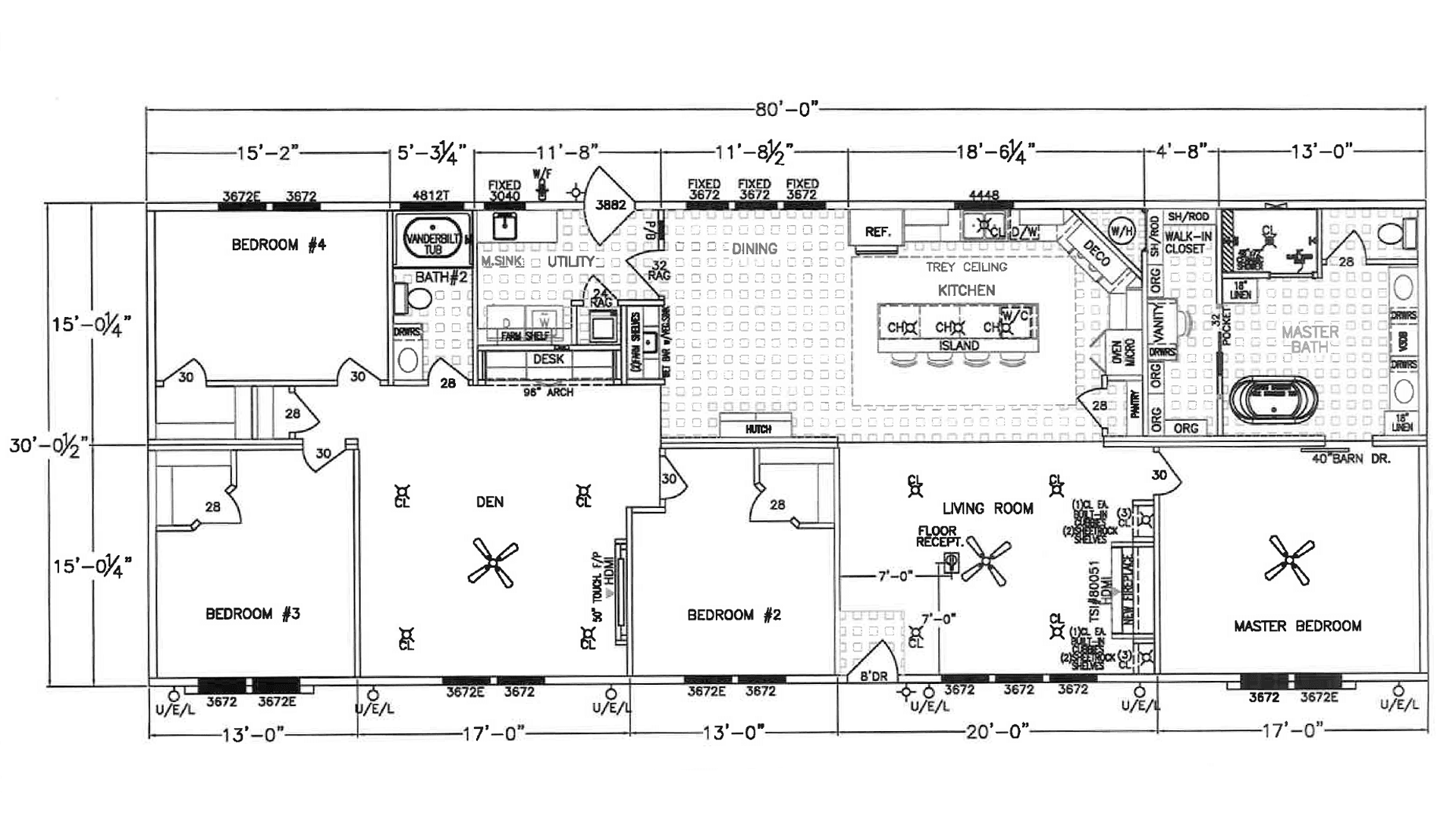 Ponderosa floor plan home features
