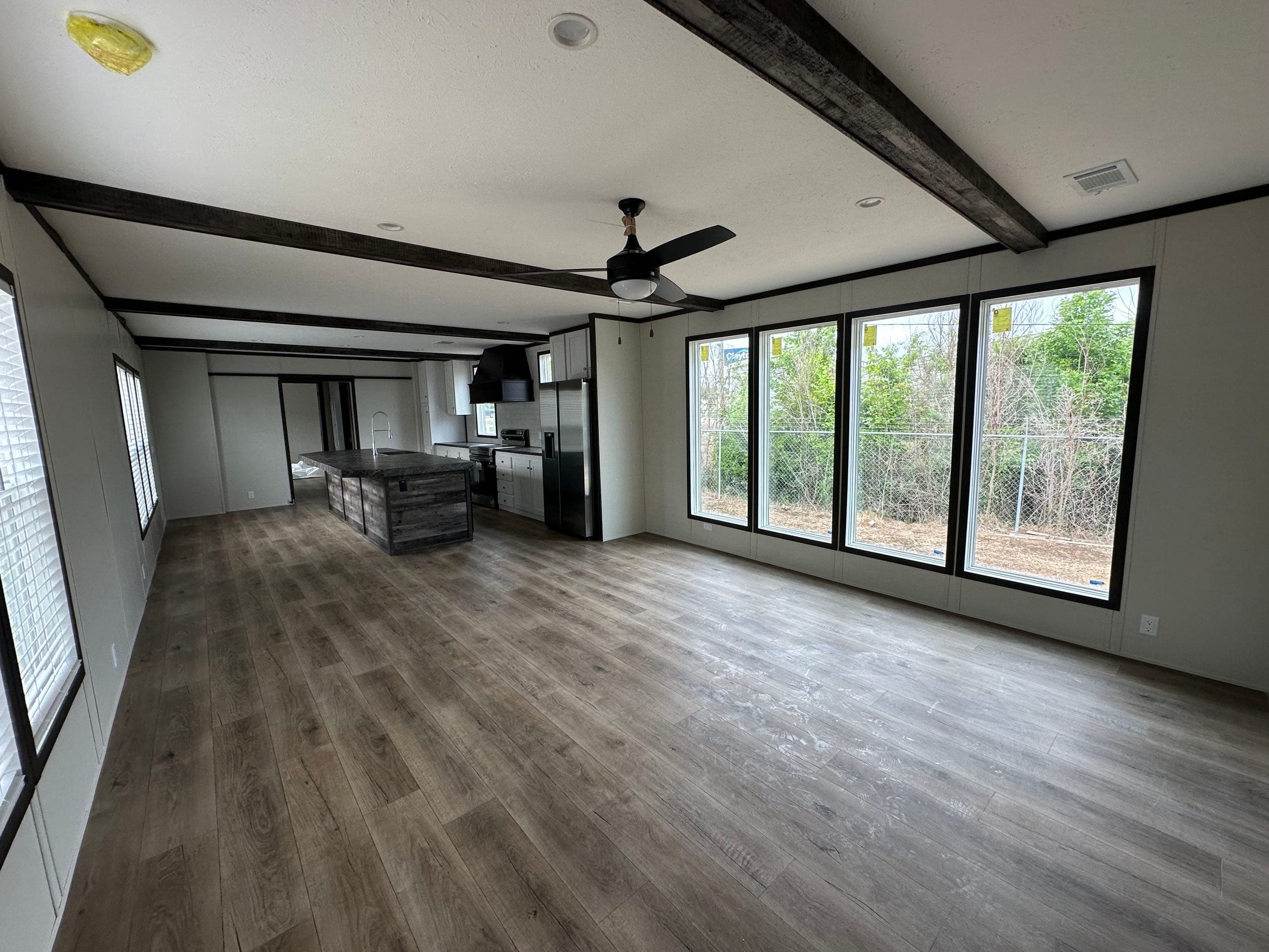 The seaside interior home features