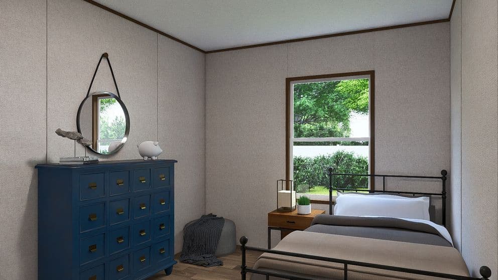 Oak  bedroom home features