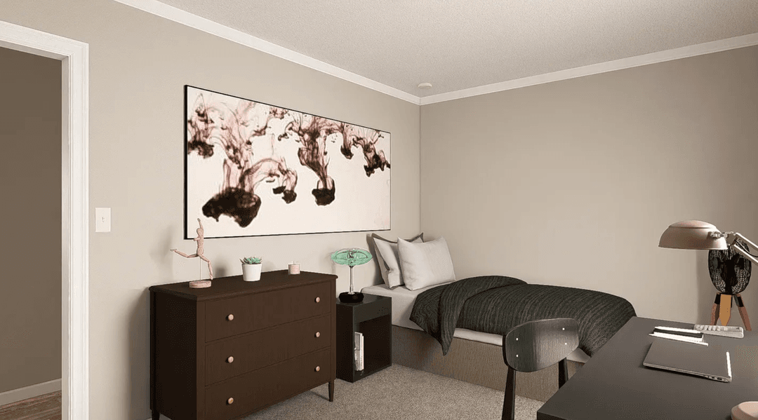 The big easy bedroom home features