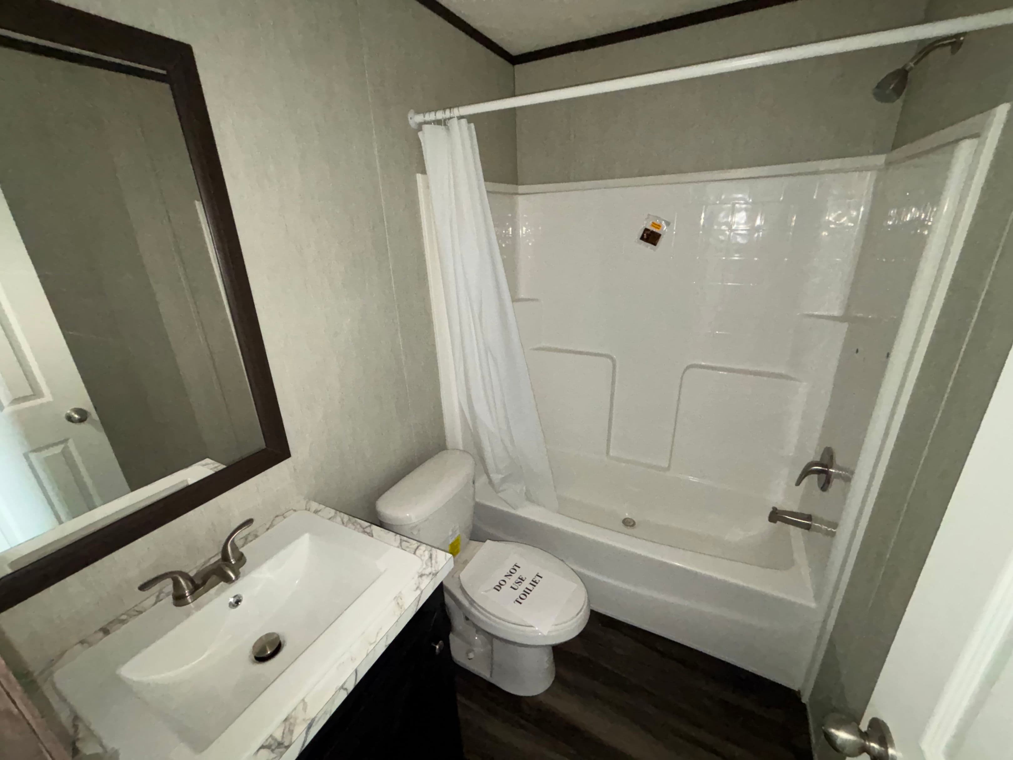 The sherman bathroom home features